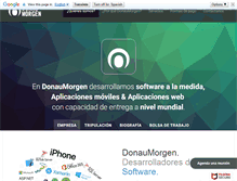 Tablet Screenshot of donaumorgen.com
